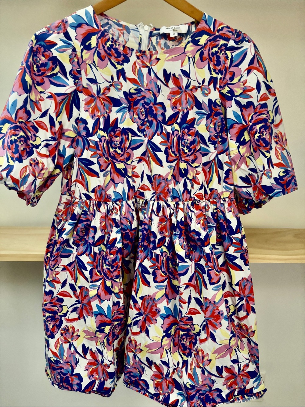 Peter Som $375 cotton dress with pockets, in size 10